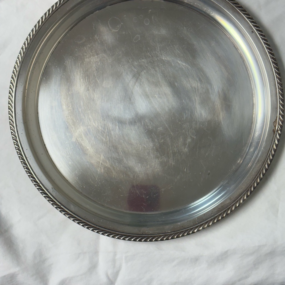 Gorham sterling Silver Round Serving Tray 12” - Picture 3 of 6